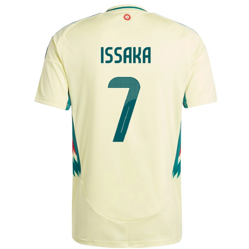 Danxen Męski Walia Freddie Issaka #7 Beżowy Żółty Wyjazdowa Koszulka 24-26 Koszulki Klubowe