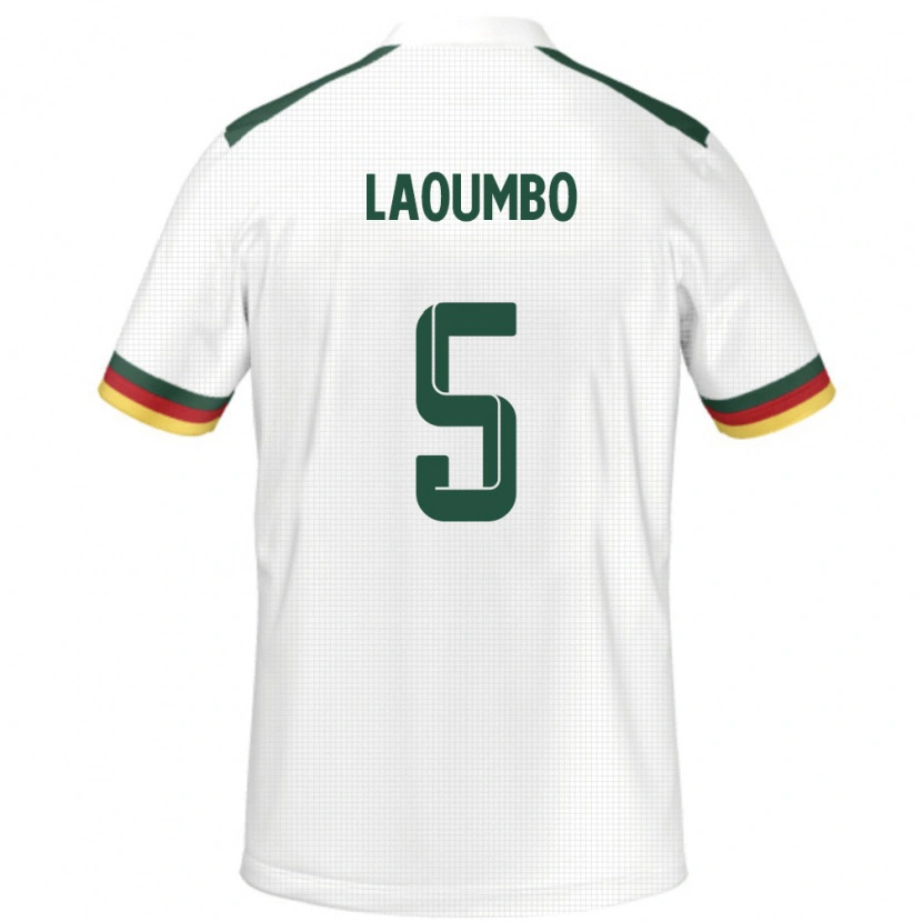 Danxen Męski Kamerun Bere Laoumbo #5 Biały Wyjazdowa Koszulka 24-26 Koszulki Klubowe