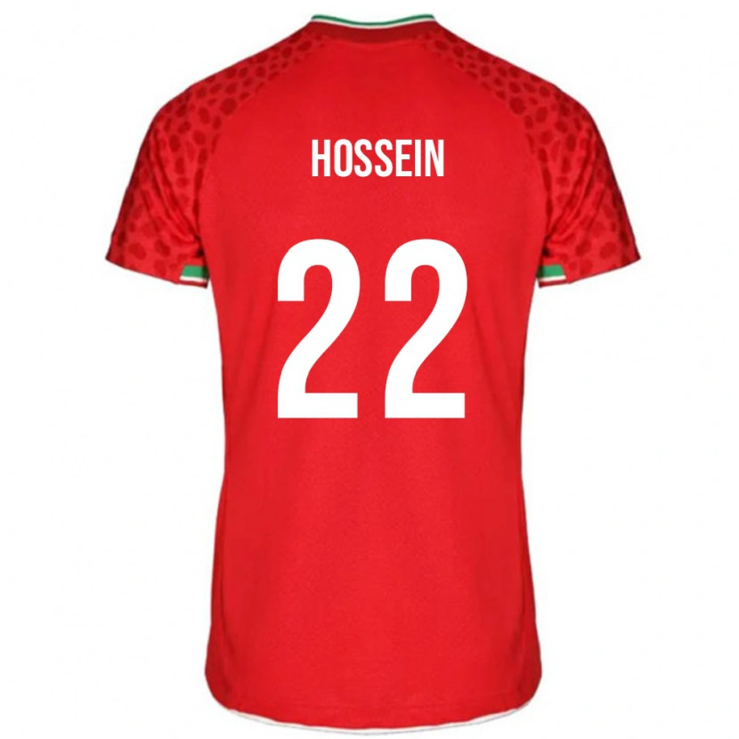 Danxen Męski Iran Hossein Hosseini #22 Czerwony Wyjazdowa Koszulka 24-26 Koszulki Klubowe