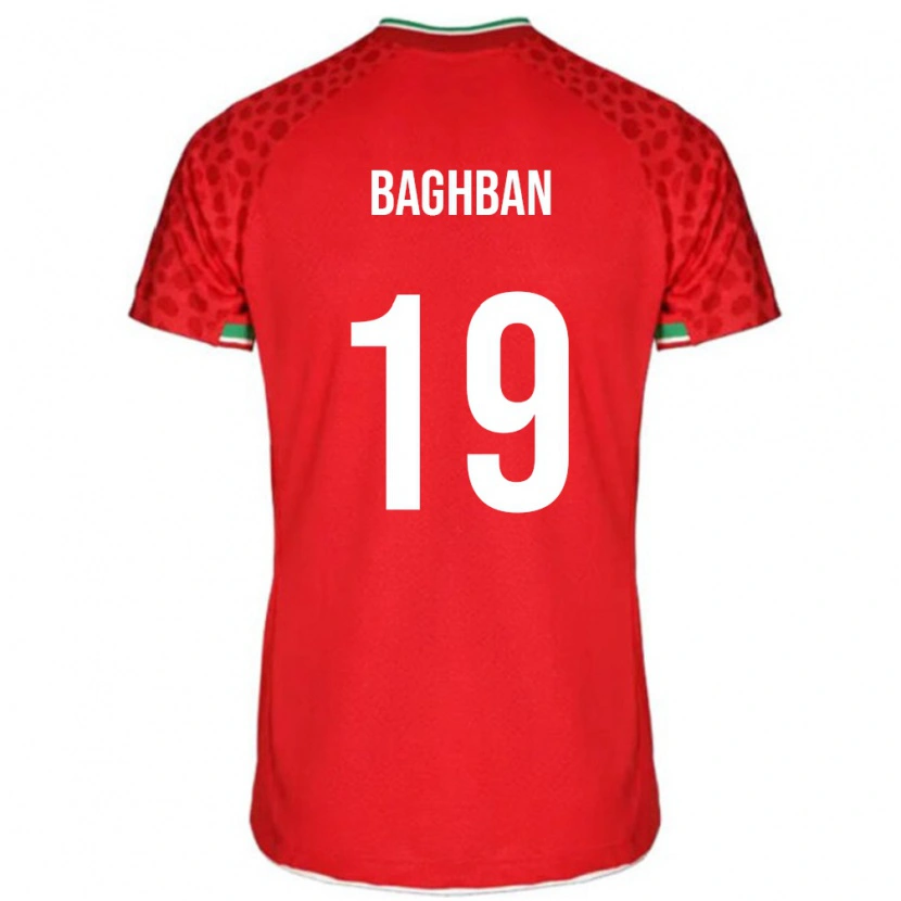 Danxen Męski Iran Hadi Baghban #19 Czerwony Wyjazdowa Koszulka 24-26 Koszulki Klubowe