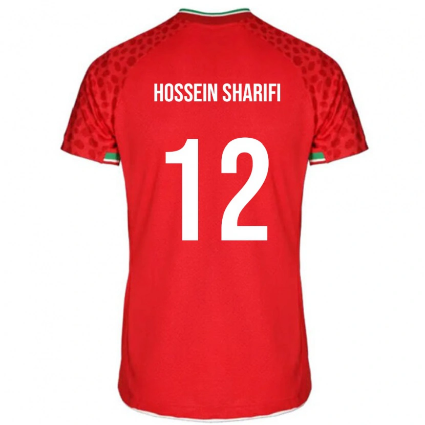 Danxen Męski Iran Mohammad Hossein Sharifi #12 Czerwony Wyjazdowa Koszulka 24-26 Koszulki Klubowe