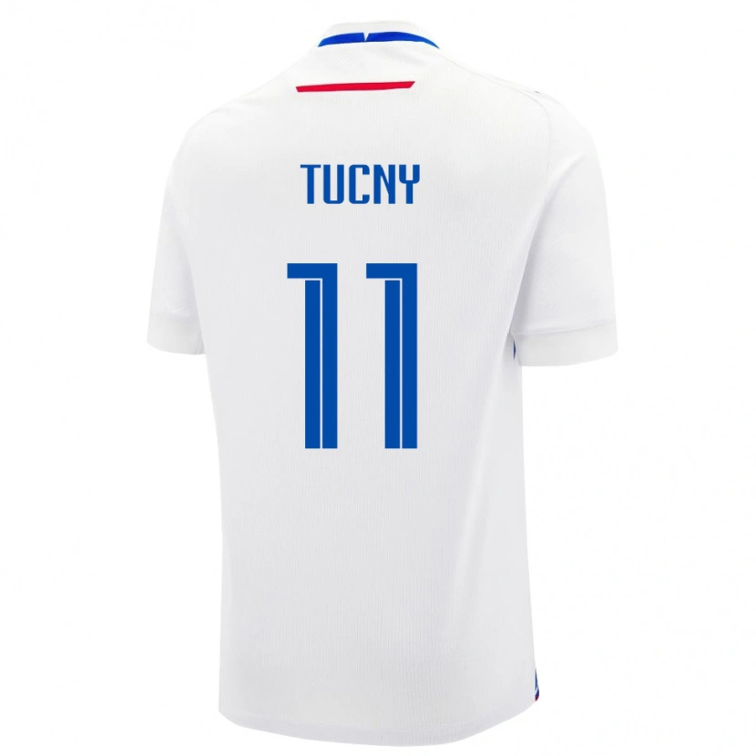 Danxen Męski Słowacja Adam Tucny #11 Biały Wyjazdowa Koszulka 24-26 Koszulki Klubowe