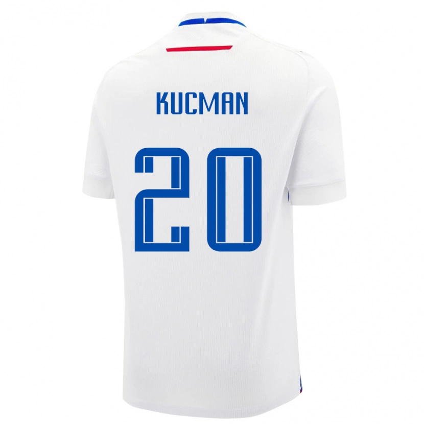 Danxen Męski Słowacja Marcel Kucman #20 Biały Wyjazdowa Koszulka 24-26 Koszulki Klubowe