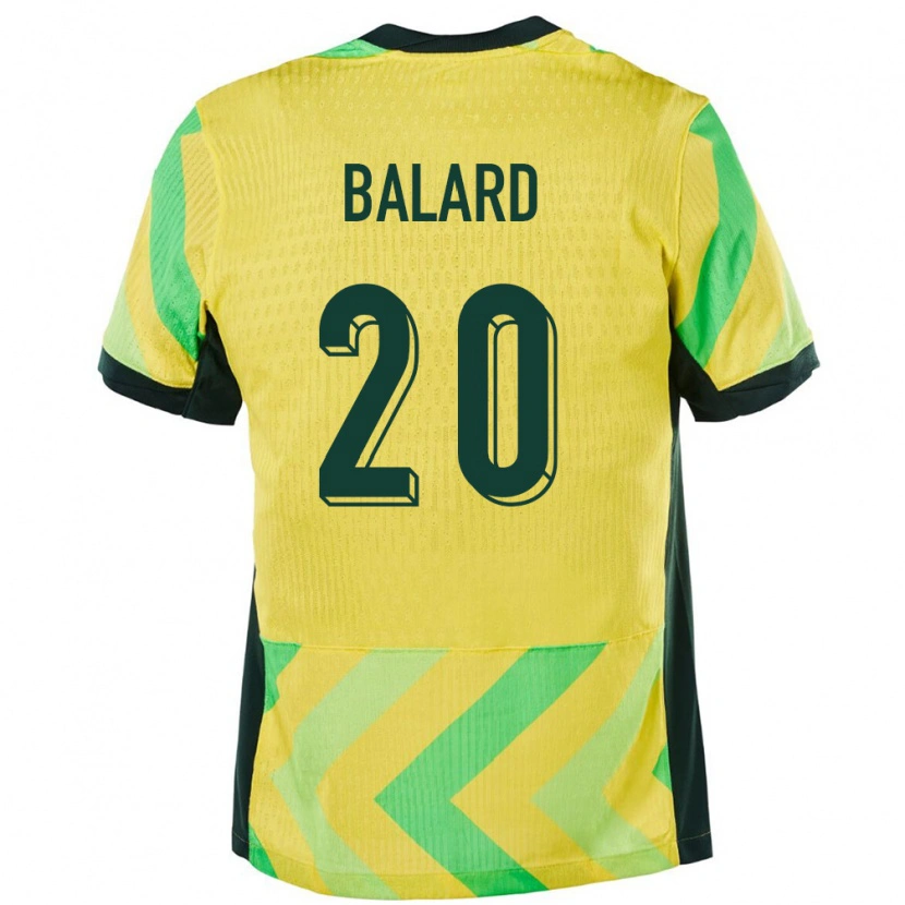 Danxen Kobiety Australia Max Balard #20 Złoty Domowa Koszulka 24-26 Koszulki Klubowe