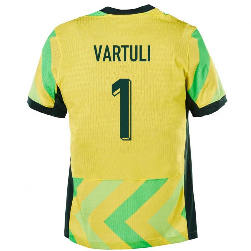 Danxen Kobiety Australia Max Vartuli #1 Złoty Domowa Koszulka 24-26 Koszulki Klubowe