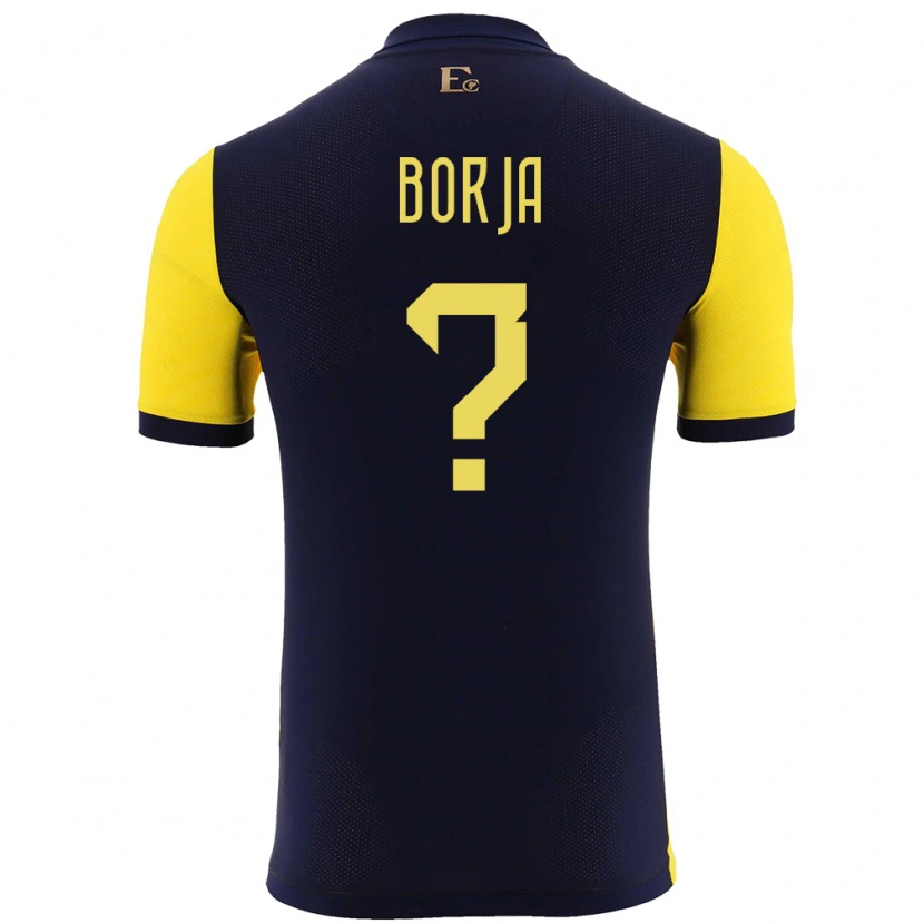 Danxen Kobiety Ecuador Ariel Borja #0 Żółty Domowa Koszulka 24-26 Koszulki Klubowe