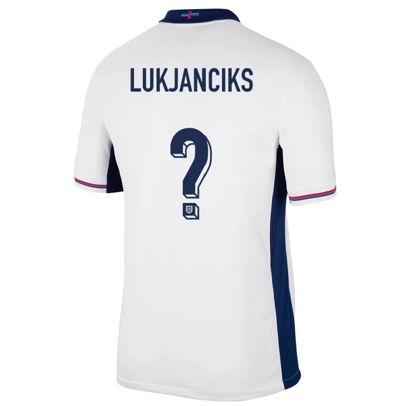 Danxen Kobiety Anglia Douglass Lukjanciks #0 Biały Domowa Koszulka 24-26 Koszulki Klubowe