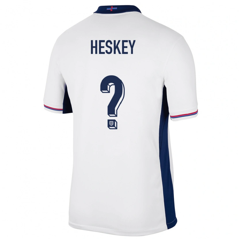 Danxen Kobiety Anglia Reigan Heskey #0 Biały Domowa Koszulka 24-26 Koszulki Klubowe