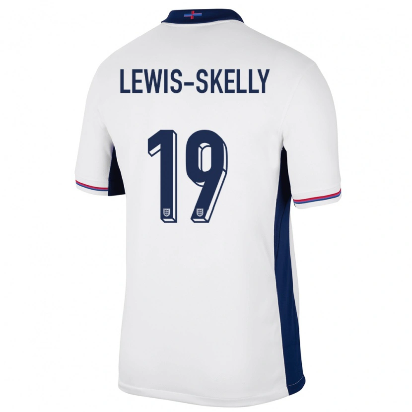 Danxen Kobiety Anglia Myles Lewis-Skelly #19 Biały Domowa Koszulka 24-26 Koszulki Klubowe