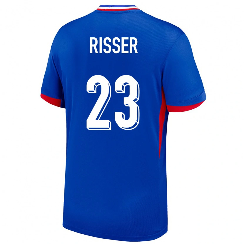 Danxen Kobiety Francja Robin Risser #23 Niebieski Domowa Koszulka 24-26 Koszulki Klubowe