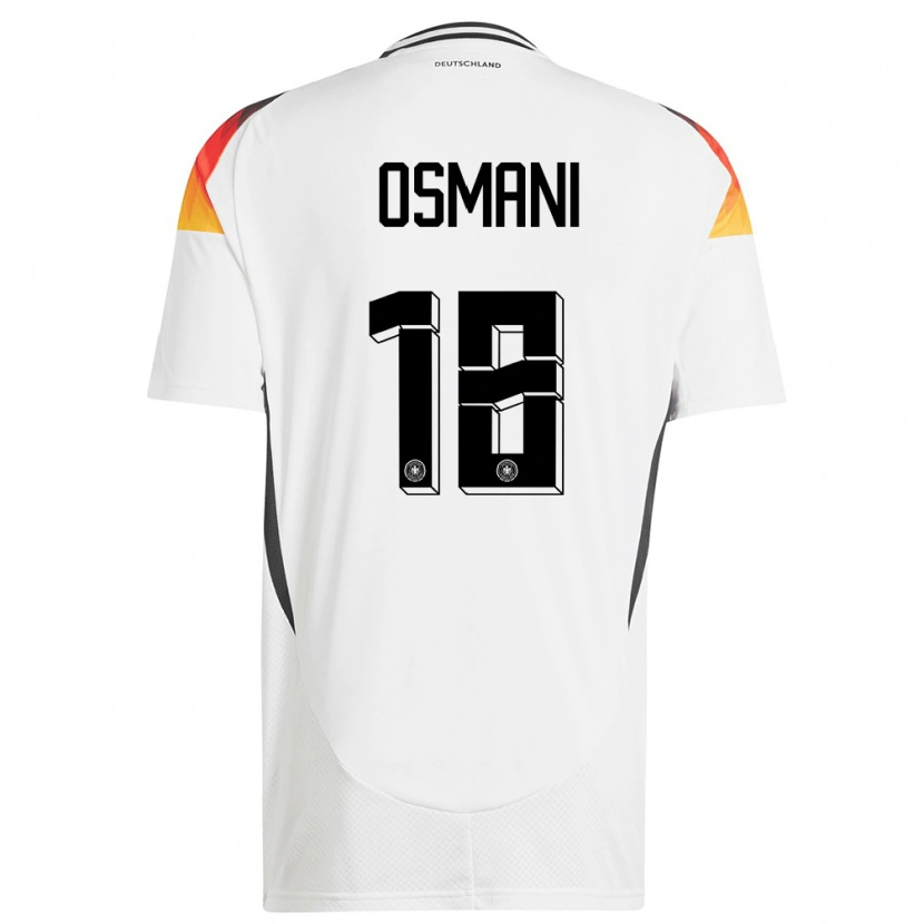 Danxen Kobiety Niemcy Erblin Osmani #18 Biały Domowa Koszulka 24-26 Koszulki Klubowe