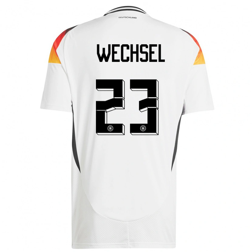 Danxen Kobiety Niemcy Leon-Oumar Wechsel #23 Biały Domowa Koszulka 24-26 Koszulki Klubowe