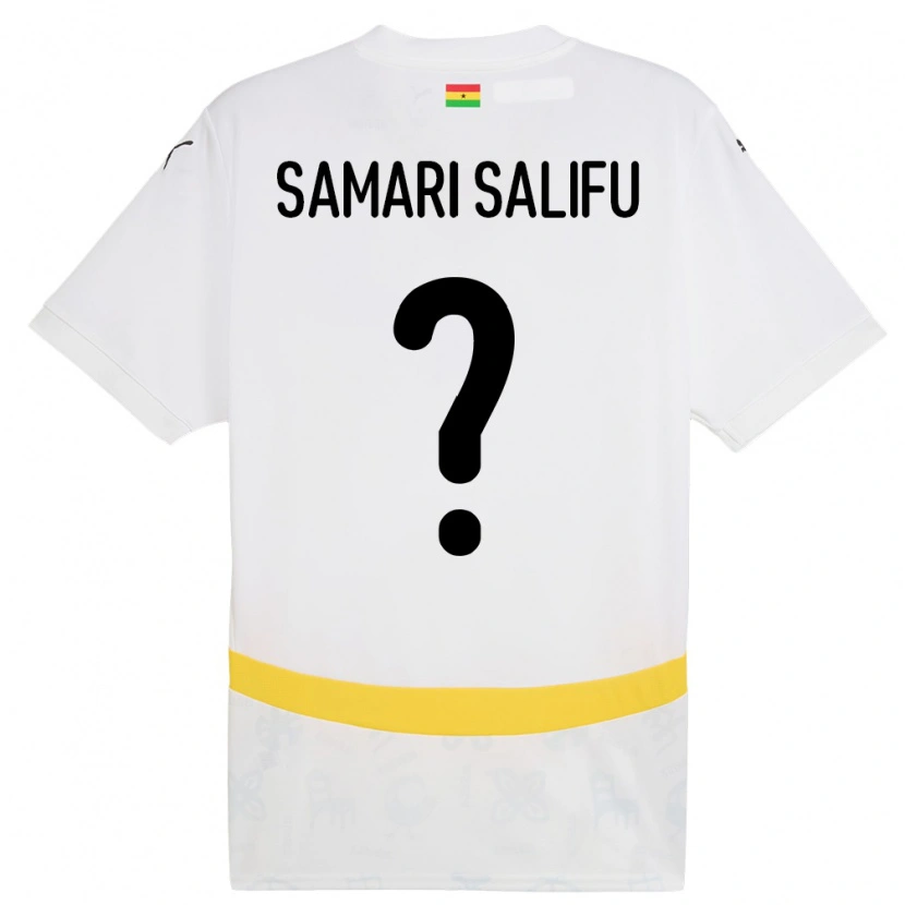 Danxen Kobiety Ghana Abass Samari Salifu #0 Biały Domowa Koszulka 24-26 Koszulki Klubowe