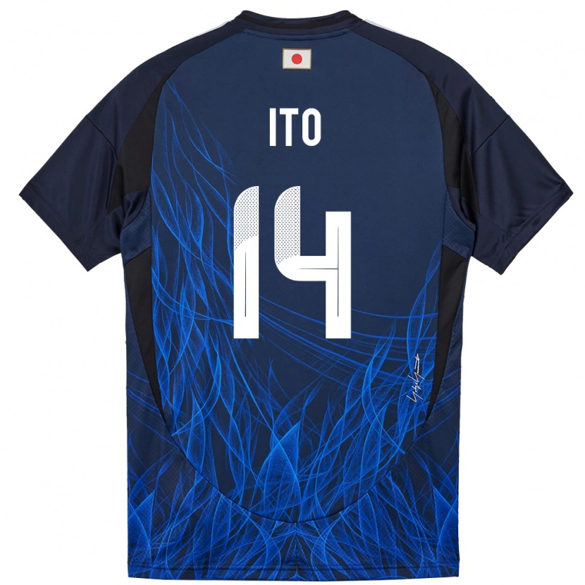 Danxen Kobiety Japonia Junya Ito #14 Ciemnoniebieski Domowa Koszulka 24-26 Koszulki Klubowe