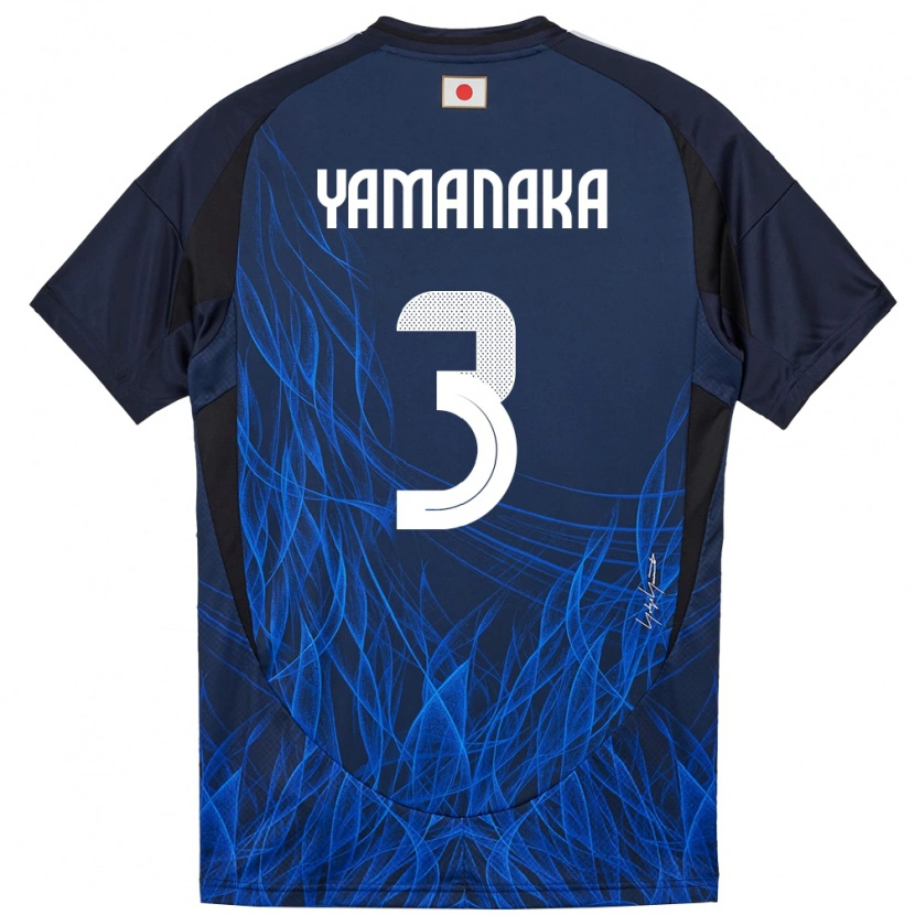Danxen Kobiety Japonia Yuki Yamanaka #3 Ciemnoniebieski Domowa Koszulka 24-26 Koszulki Klubowe