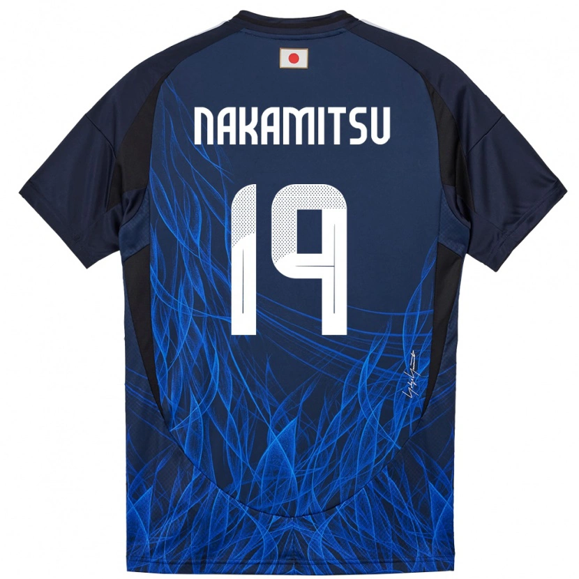 Danxen Kobiety Japonia Kanata Nakamitsu #19 Ciemnoniebieski Domowa Koszulka 24-26 Koszulki Klubowe
