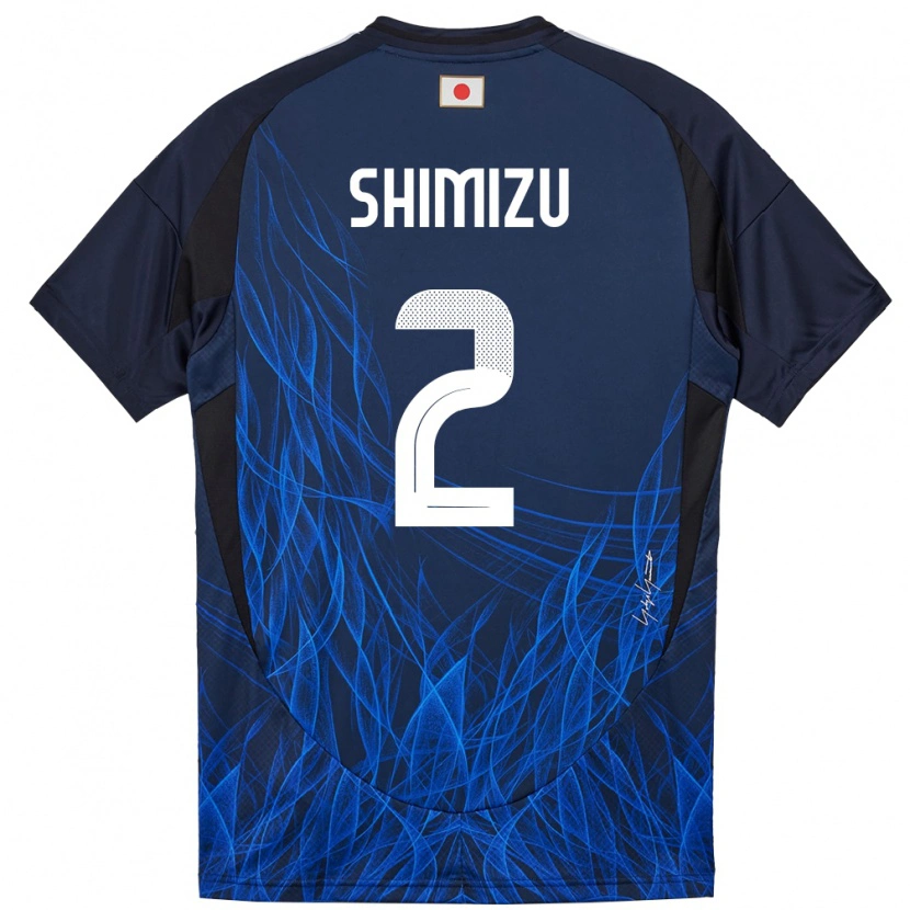 Danxen Kobiety Japonia Risa Shimizu #2 Ciemnoniebieski Domowa Koszulka 24-26 Koszulki Klubowe