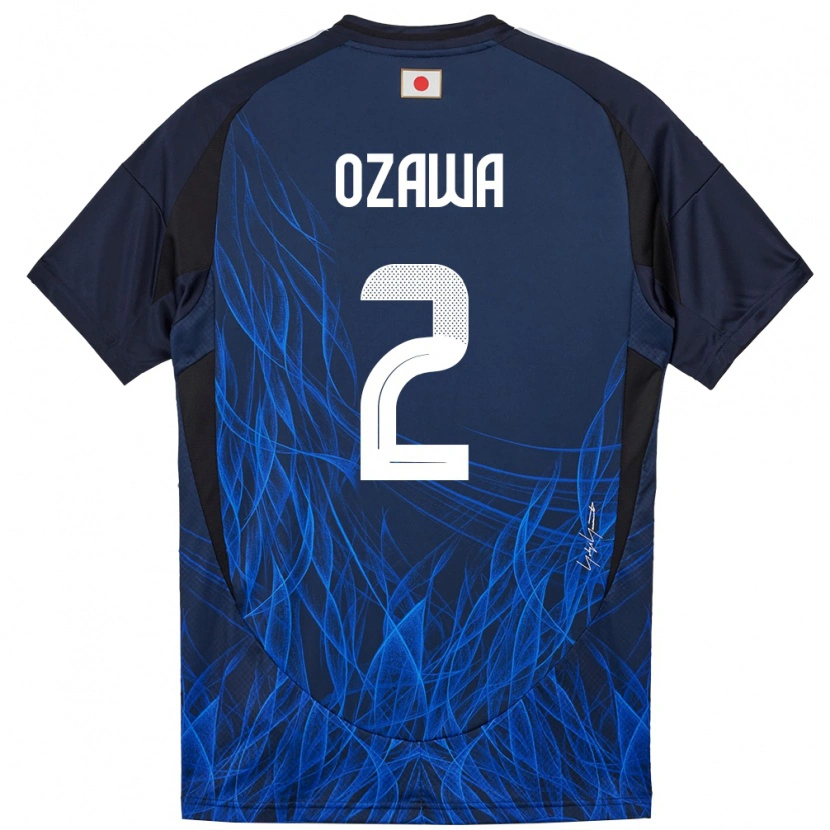 Danxen Kobiety Japonia Haruki Ozawa #2 Ciemnoniebieski Domowa Koszulka 24-26 Koszulki Klubowe