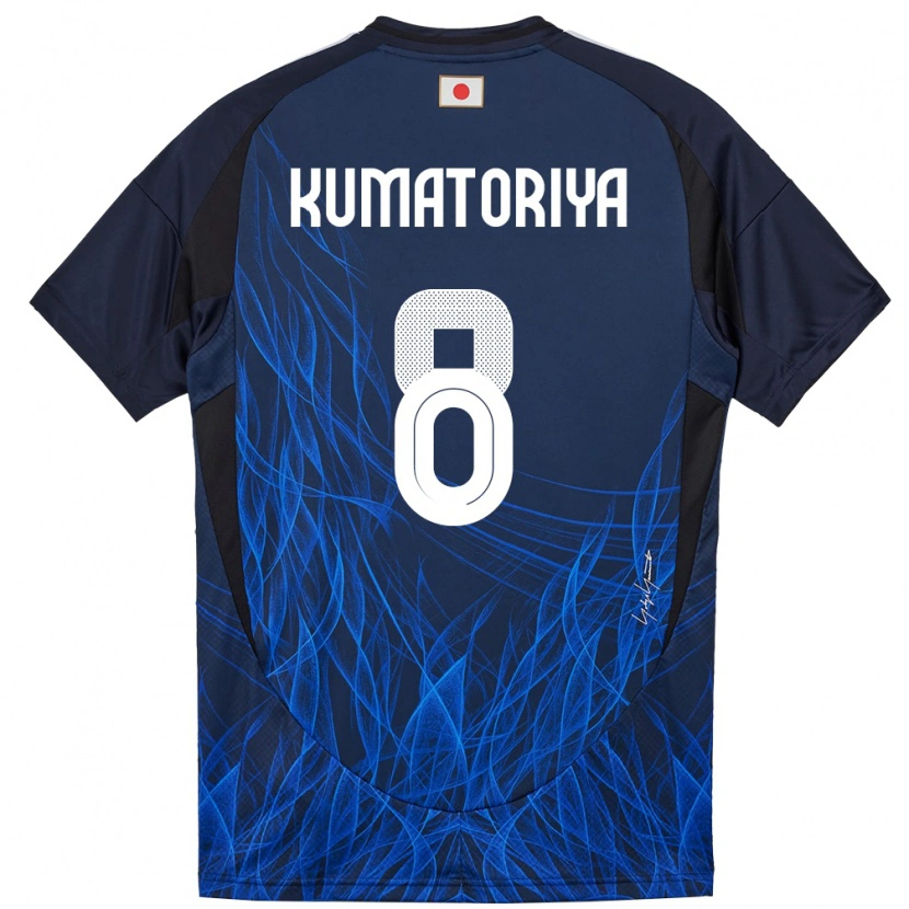 Danxen Kobiety Japonia Issei Kumatoriya #8 Ciemnoniebieski Domowa Koszulka 24-26 Koszulki Klubowe