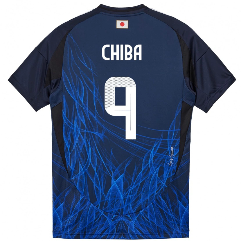 Danxen Kobiety Japonia Kanta Chiba #9 Ciemnoniebieski Domowa Koszulka 24-26 Koszulki Klubowe