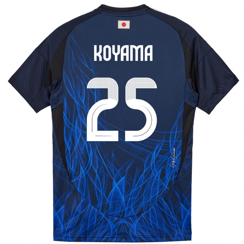 Danxen Kobiety Japonia Shinomi Koyama #25 Ciemnoniebieski Domowa Koszulka 24-26 Koszulki Klubowe