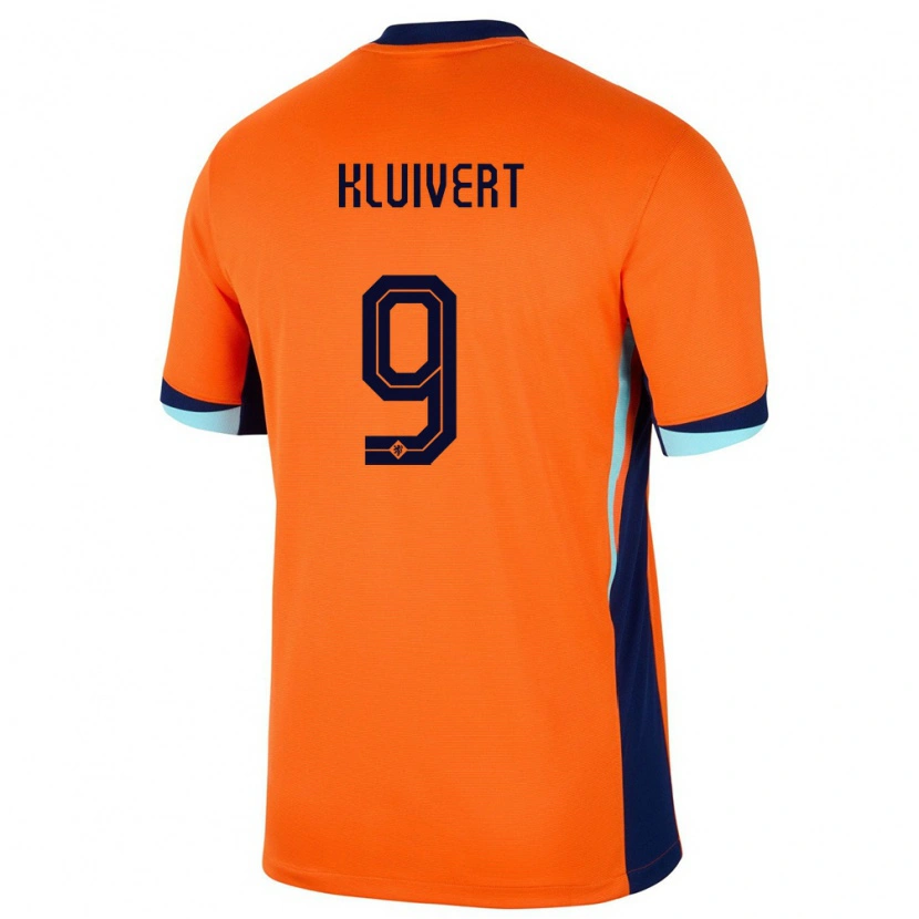 Danxen Kobiety Holandia Shane Kluivert #9 Pomarańczowy Domowa Koszulka 24-26 Koszulki Klubowe