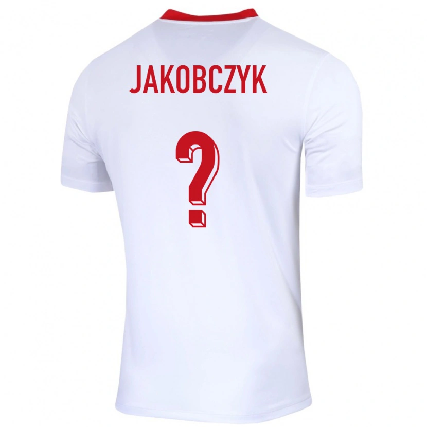 Danxen Kobiety Polska Kamil Jakobczyk #0 Biały Domowa Koszulka 24-26 Koszulki Klubowe