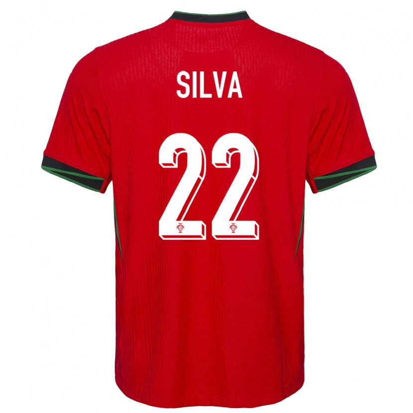 Danxen Kobiety Portugalia Rui Silva #22 Czerwony Domowa Koszulka 24-26 Koszulki Klubowe