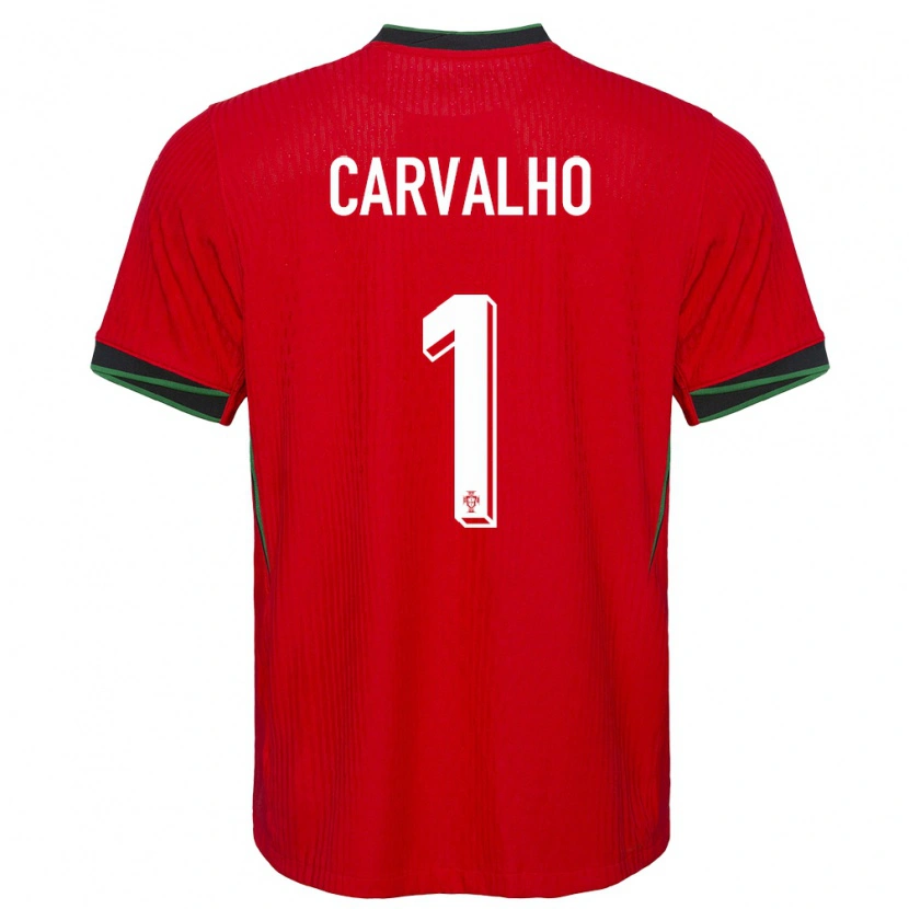 Danxen Kobiety Portugalia João Carvalho #1 Czerwony Domowa Koszulka 24-26 Koszulki Klubowe