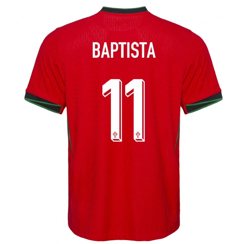 Danxen Kobiety Portugalia Brandão Baptista #11 Czerwony Domowa Koszulka 24-26 Koszulki Klubowe