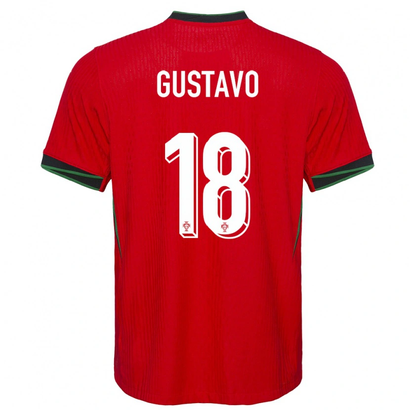 Danxen Kobiety Portugalia Gustavo Ferreira #18 Czerwony Domowa Koszulka 24-26 Koszulki Klubowe