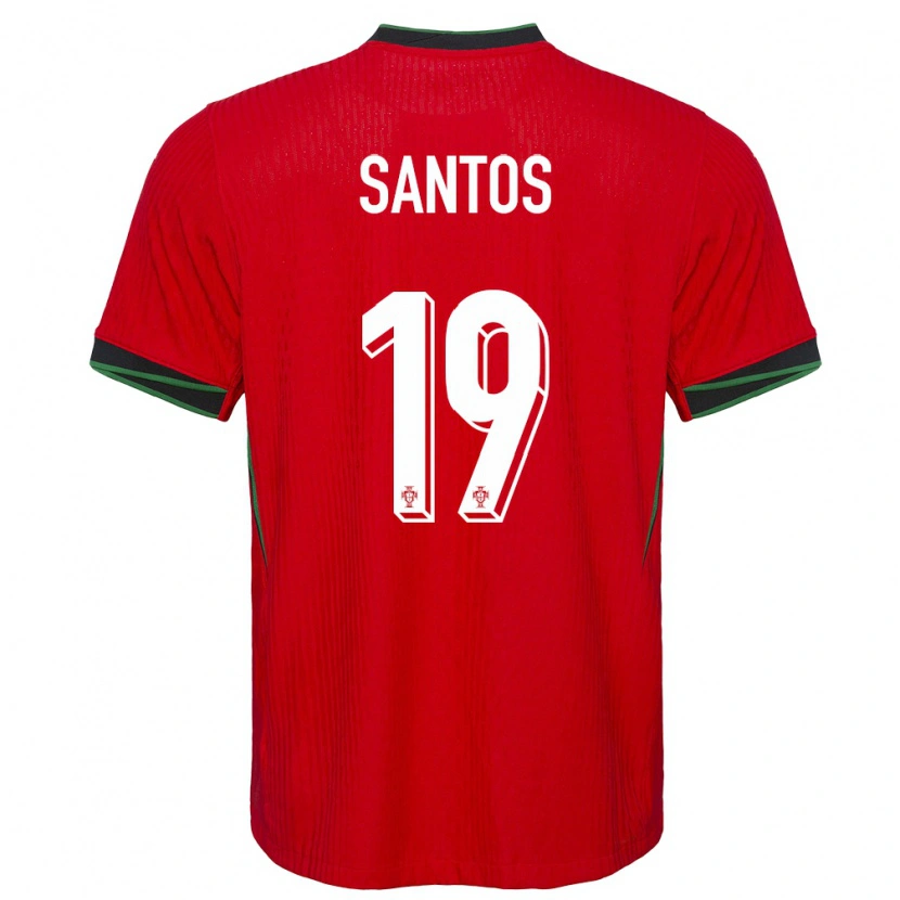Danxen Kobiety Portugalia Denilson Santos #19 Czerwony Domowa Koszulka 24-26 Koszulki Klubowe