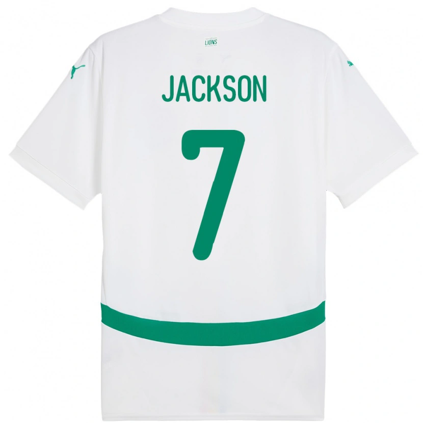 Danxen Kobiety Senegal Nicolas Jackson #7 Biały Domowa Koszulka 24-26 Koszulki Klubowe