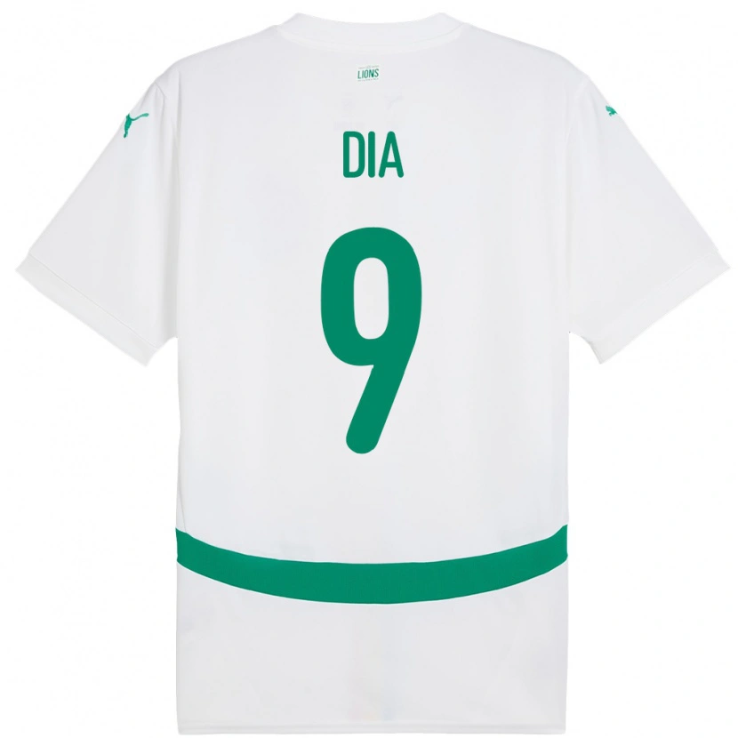 Danxen Kobiety Senegal Boulaye Dia #9 Biały Domowa Koszulka 24-26 Koszulki Klubowe