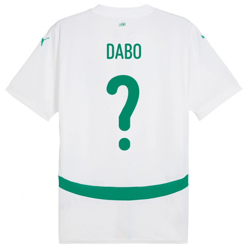 Danxen Kobiety Senegal Mouhamed Dabo #0 Biały Domowa Koszulka 24-26 Koszulki Klubowe