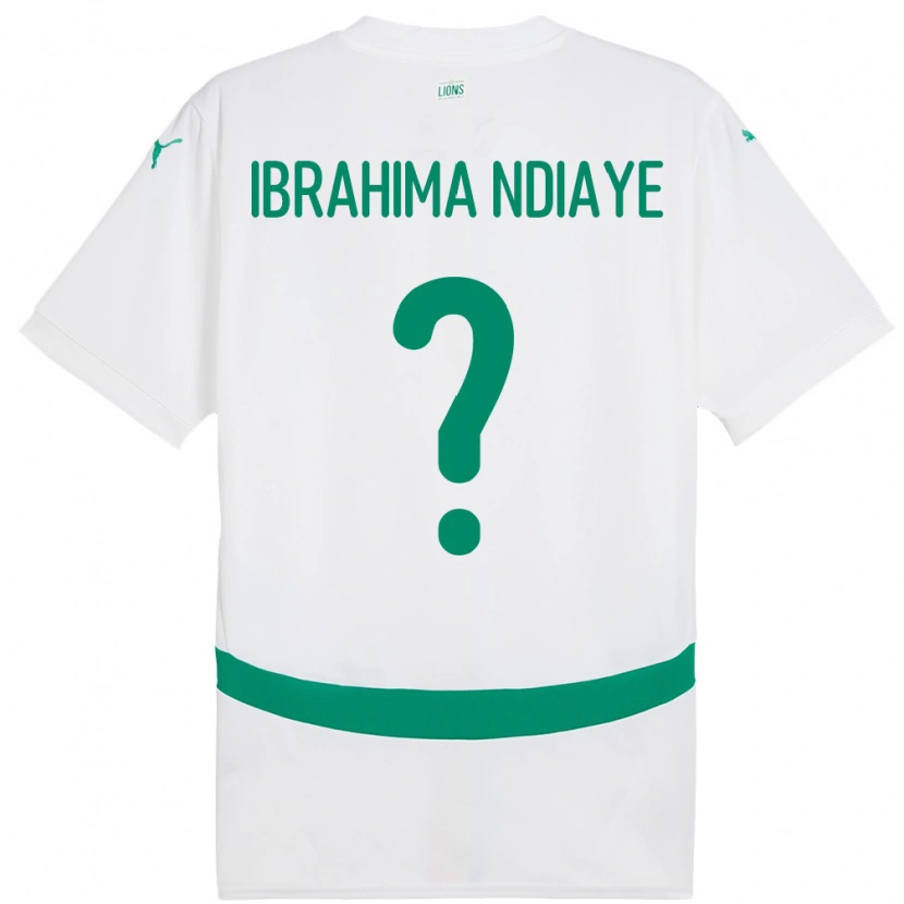 Danxen Kobiety Senegal Mbaye Ibrahima Ndiaye #0 Biały Domowa Koszulka 24-26 Koszulki Klubowe