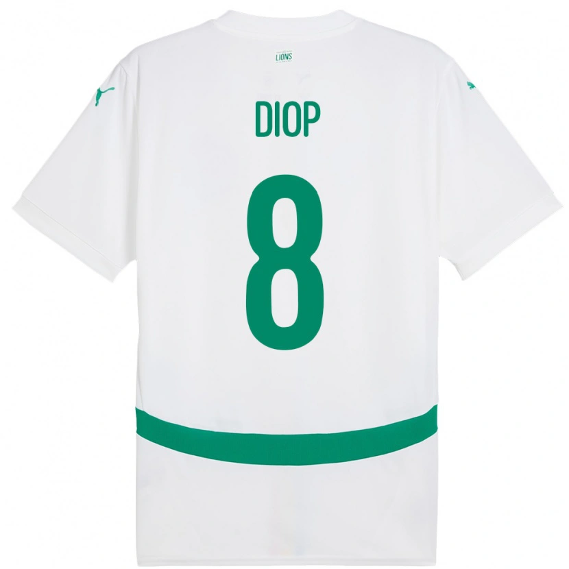 Danxen Kobiety Senegal Amidou Diop #8 Biały Domowa Koszulka 24-26 Koszulki Klubowe