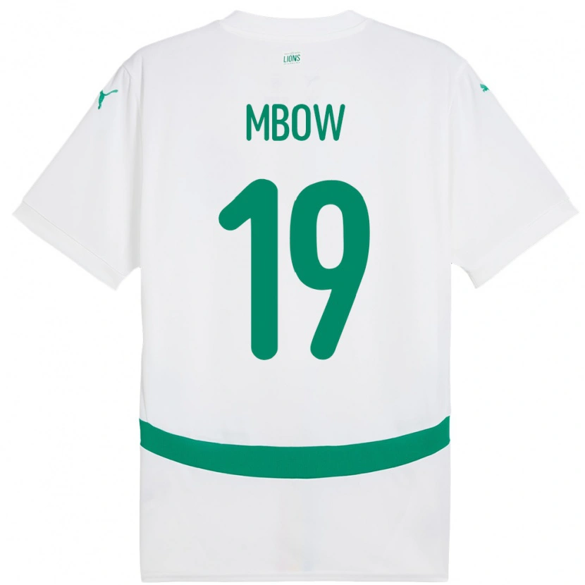 Danxen Kobiety Senegal Mapenda Mbow #19 Biały Domowa Koszulka 24-26 Koszulki Klubowe