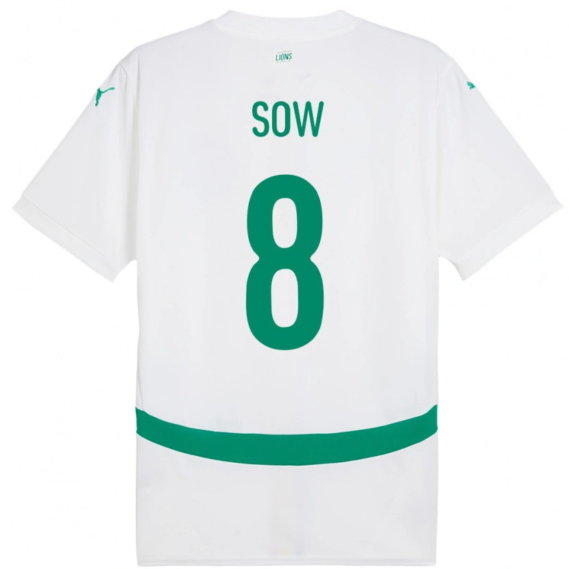 Danxen Kobiety Senegal Mbayang Sow #8 Biały Domowa Koszulka 24-26 Koszulki Klubowe
