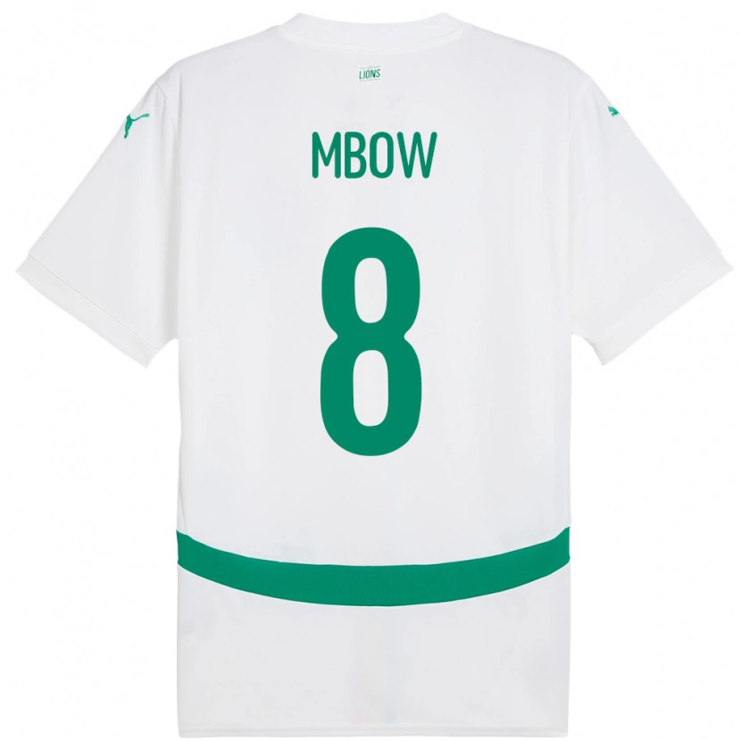 Danxen Kobiety Senegal Mamadou Mbow #8 Biały Domowa Koszulka 24-26 Koszulki Klubowe