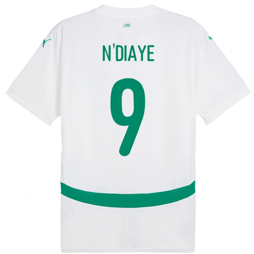 Danxen Kobiety Senegal Dialy N Diaye #9 Biały Domowa Koszulka 24-26 Koszulki Klubowe