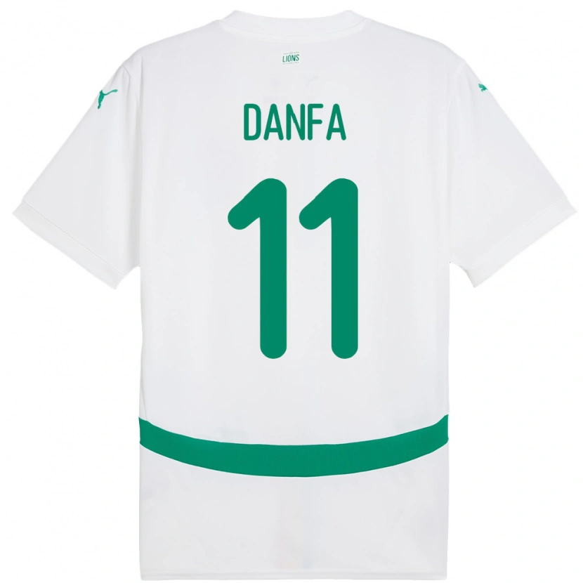 Danxen Kobiety Senegal Mamadou Danfa #11 Biały Domowa Koszulka 24-26 Koszulki Klubowe