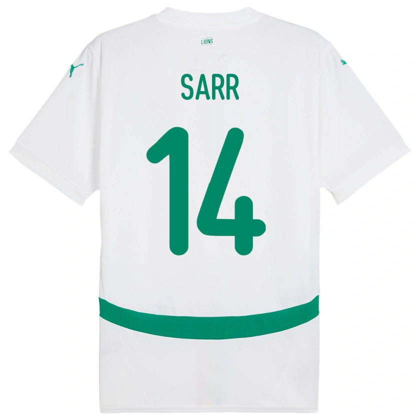 Danxen Kobiety Senegal Pape Sarr #14 Biały Domowa Koszulka 24-26 Koszulki Klubowe
