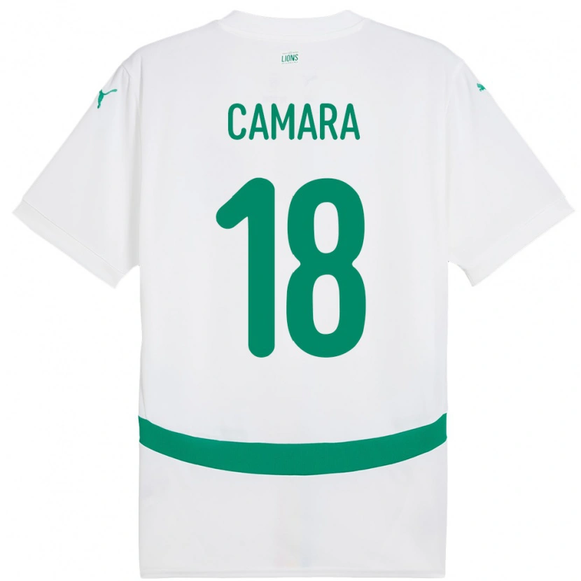 Danxen Kobiety Senegal Meta Camara #18 Biały Domowa Koszulka 24-26 Koszulki Klubowe