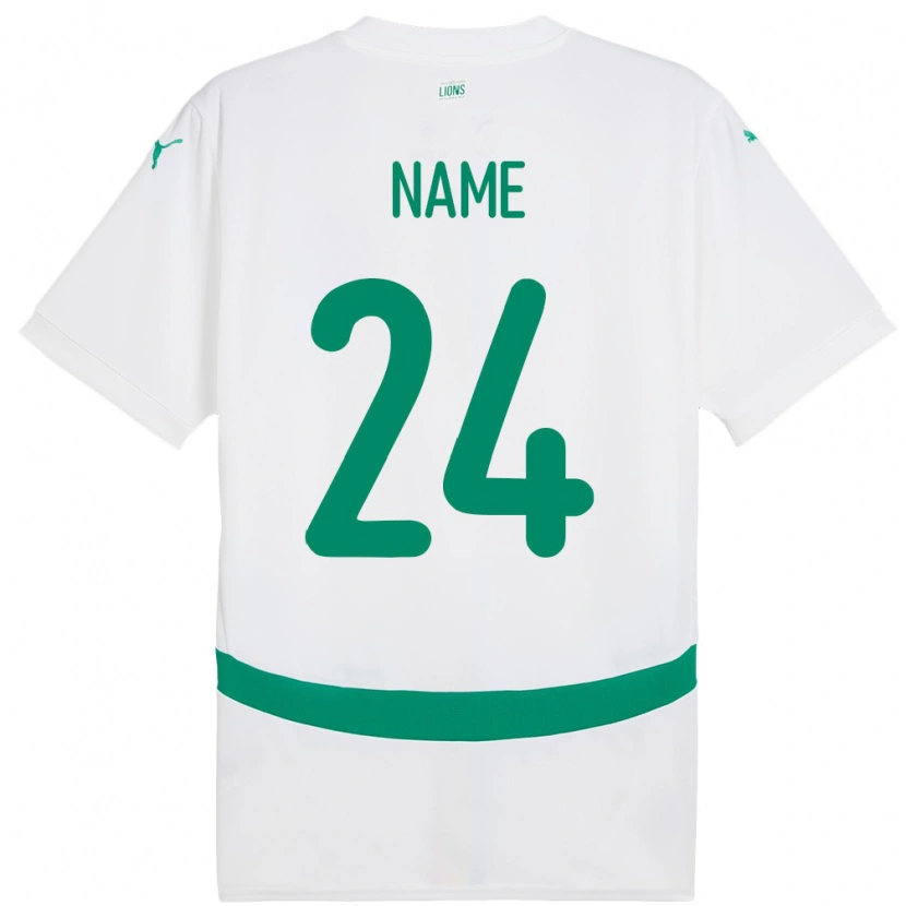 Danxen Kobiety Senegal Moustapha Name #24 Biały Domowa Koszulka 24-26 Koszulki Klubowe