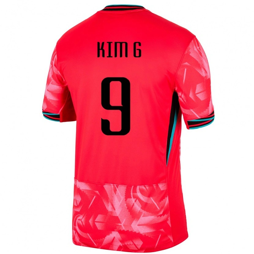 Danxen Kobiety Korea Południowa Gyeol Kim #9 Czerwony Domowa Koszulka 24-26 Koszulki Klubowe