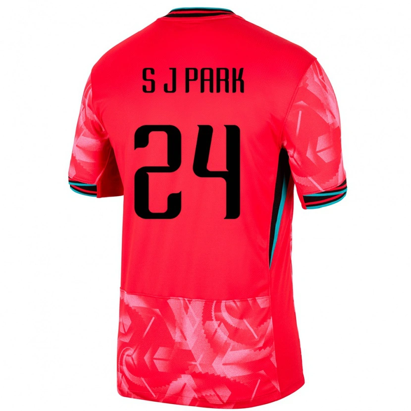 Danxen Kobiety Korea Południowa Jae-Seong Park #24 Czerwony Domowa Koszulka 24-26 Koszulki Klubowe