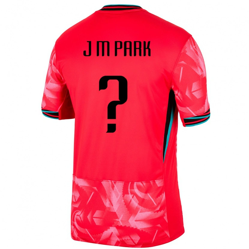 Danxen Kobiety Korea Południowa Park Jun Min #0 Czerwony Domowa Koszulka 24-26 Koszulki Klubowe