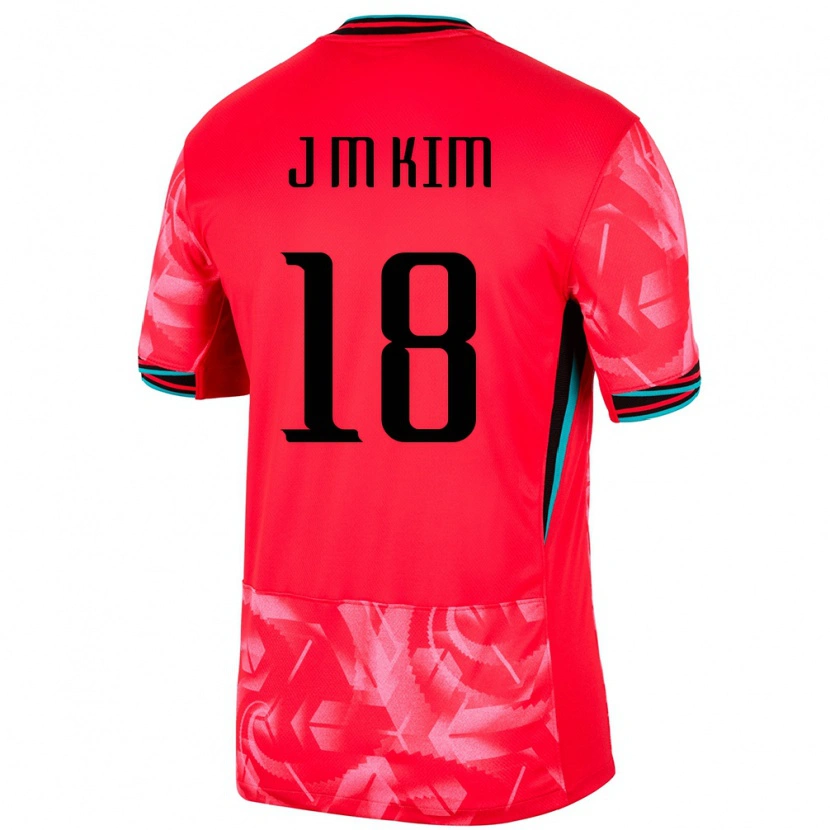 Danxen Kobiety Korea Południowa Kim Jung Mi #18 Czerwony Domowa Koszulka 24-26 Koszulki Klubowe