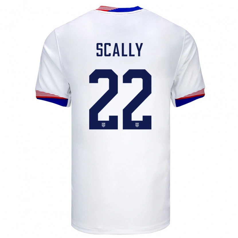 Danxen Kobiety Stany Zjednoczone Joe Scally #22 Biały Domowa Koszulka 24-26 Koszulki Klubowe